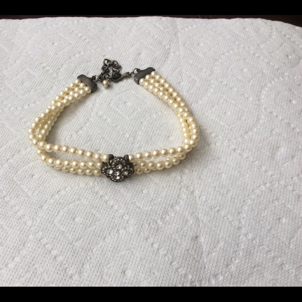 Vintage Carolee Triple pearl Choker, pendant i